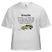 Noodling White T-shirt Iron-on xfer Funny White T-Shirt by CafePress