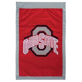 NCAA Ohio State Buckeyes Double Sided 29 x 44-Inch Applique Flag