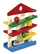 Eichhorn 100002025 - Holz-Kugelbahn-Haus, inklusive Kugeln und Glocke, 25x12x34 cm