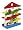 Eichhorn 100002025 - Holz-Kugelbahn-Haus, inklusive Kugeln und Glocke, 25x12x34 cm