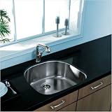 23.5 x 21 Undermount Single Bowl Kitchen Sink and Faucet in Satin