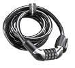 Kryptonite KryptoFlex 1218 Combo Cable 1/2" x 6' Black