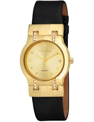 Vernier Womens VNR11012 Round Crystal Lug and Strap Fashion Watch