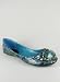 Jewel Rhinestone Snake Print Flat
