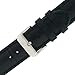 Tech Swiss Watch Band Genuine Leather Extra Long Black Alligator Grain 20 millimeter
