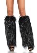 Furry Lurex Leg Warmers