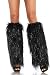 Furry Lurex Leg Warmers