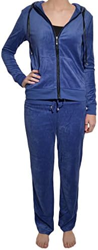 Central Park Velour Track Suit Set (Cassis, Large)