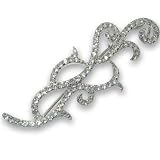 Hillary's C.Z Outline Pin-Graceful Growing Vine Outline Pin-Perfect Addition for Any Wardrobe