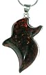Amber Pendants with Chain Sterling Silver Jewelry 3 inches (pndt578)