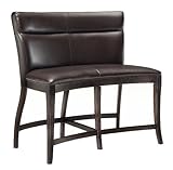 Hillsdale Nottingham Curved Counter Height Dining Bench, Dark Espresso/Brow ....