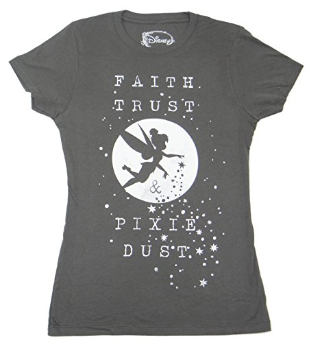 Peter Pan Tinkerbell Faith Trust And Pixie Dust Juniors T-shirt