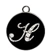 Fleur De Lis Monogram Necklace - H