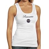 NCAA Baltimore Ravens Womens Iconic Tank Top - White (Medium)
