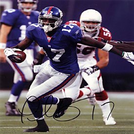 Plaxico Burress New York Giants Autographed / Signed 8 x10 Photo