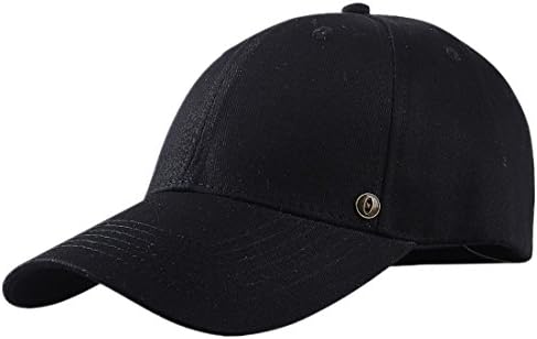 Red Desert 100% Cotton Hat Men Women Brass Buckle Design Adjustable Baseball Caps (Black)