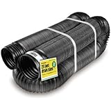 Flex-Drain 51310 Flexible/Expandable Landscaping Drain Pipe, Perforated, 4-Inch by 25-Feet
