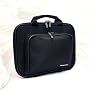 CaseCrown Premium Double Memory Foam Laptop Case with Extra Pocket (Nylon Black) for Toshiba NB205 Netbook Toshiba NB205