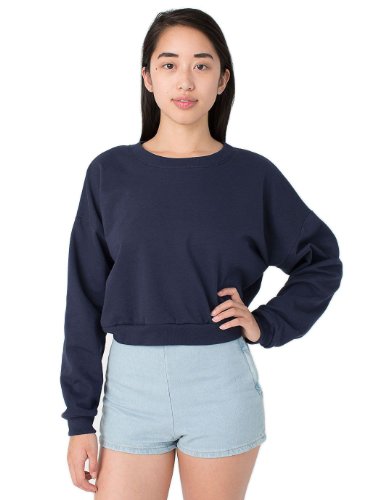 American Apparel California Fleece Cropped Sweatshirt