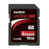 SanDisk SDSDHV-016G-A15 16GB Video HD SDHC Card (Black)