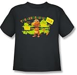 Dinosaur Train Kids Size STATS Youth Charcoal Gray T-shirt
