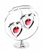 Crystocraft Happy 40th Ruby Wedding Anniversary Silver Ring Special Occasion Gift Idea