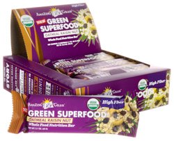 Amazing Grass Organic Oatmeal Raisin Nut Green SuperFood Energy Bar, 2.1 Ounce - 12 per pack -- 1 each.