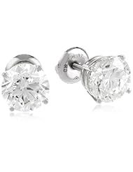 IGI Certified Platinum, Round, Diamond 4-Prong Stud Earrings (4 cttw, G-H Color, VS2 Clarity)