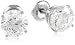 Certified Platinum, Diamond 4-Prong Stud Earrings (3 cttw, G-H Color, VS2 Clarity)
