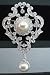 Victorian Antique Style Pin Brooch W/ Pearl Dangling Unique Bridal Pearl Brooch (brand New)
