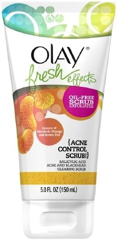 Olay Fresh Effects Acne Control Scrub! Salicylic Acid Acne and Blackhead Clearing Scrub-5 fl oz (150 ml)