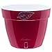 Santino ASTI 7.9 Inch Self Watering Planter RED-Pearl/White for Indoor Plants - Premium Quality Modern Plastic Pot w/Water Level Indicator for All House Herbs, Plants, African Violets and Dahlias