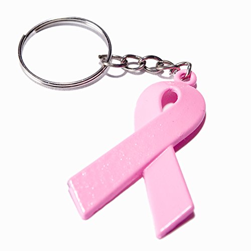 Breast Cancer Pink Ribbon Keychains