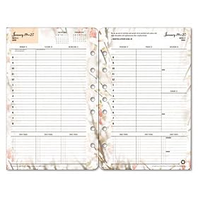Franklin Covey 3544812 Blooms Dated Weekly monthly Planner Refill January-december 5-1 2 X 8-1 2 by