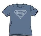 Superman - Type Shield - Youth Slate S/S T-Shirt For Boys