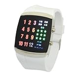 Watch:Neewer Multicolor UNISEX LUXURY BINARY FASHION 29 LED DIGITAL WRIST WATCH