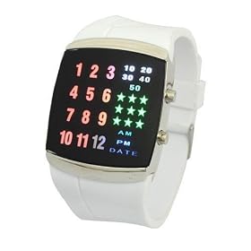 Neewer Multicolor UNISEX LUXURY BINARY FASHION 29 LED DIGITAL WRIST WATCH