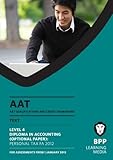 AAT qualifications and credit framework (QCF). Level 4 Diploma in Accounting (option paper). Personal tax FA 2012