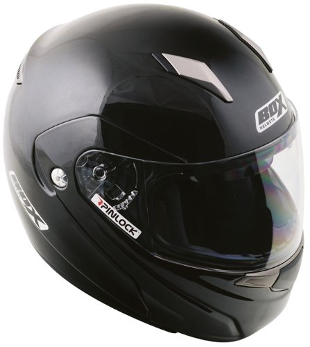 OXFORD SZ-1 FLIP FRONT SCOOTER MOTORCYCLE HELMET, GLOSS BLACK, X-SMALL
