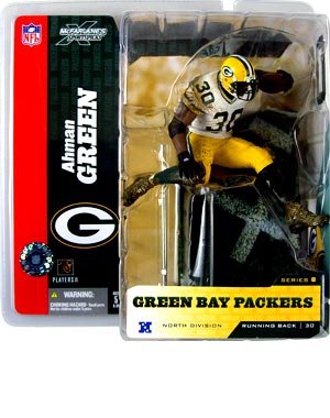 McFarlane Toys NFL Sports Picks Series 8 Action Figure Ahman Green (Green Bay Packers) White Jersey Variant