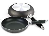 Cook N Home 2-Pack of 10.25-inch Nonstick Fry Pan with Bonus 5-Piece Bamboo Tools