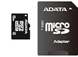 A-Data USA 8 GB microSDHC Flash Memory Card AUSDH8GCL4-RA1, Black