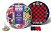 CHINESE & TRADITIONAL CHECKERS GAME TIN 2 Games in 1