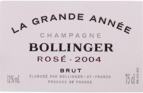 2004 Bollinger Grande Annee Rose Champagne 750 mL