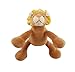 Simply Fido Leo 6-Inch Petite Brown Lion Squeaker Dog Toy