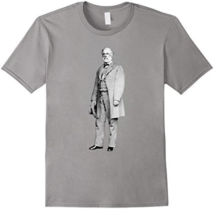 Men's General Robert E. Lee Confederate Commander Civil War Shirt XL Slate