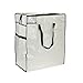 Household Essentials Medium Storage Bag, Clear Polyethylene with Black Trim