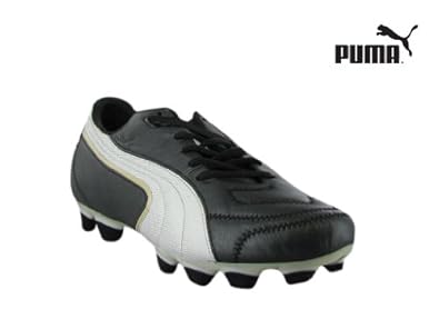 Puma Men's WC06 King Exec i FG ( sz. 11.0, Black/White/Gold )