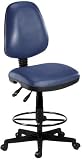 OFM 119-VAM-DK-605-NAVY Vinyl Posture Task Chair with Drafting Kit-Navy