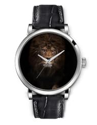 SPRAWL Aanalog Fashion Series Silver Ladies Watches of Genuine Black Leather Strap,Unique Wrist Watch for Women Girls Designed with Face leon